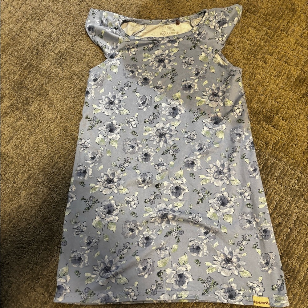 BearPaw Floral Patterned Kids Dress